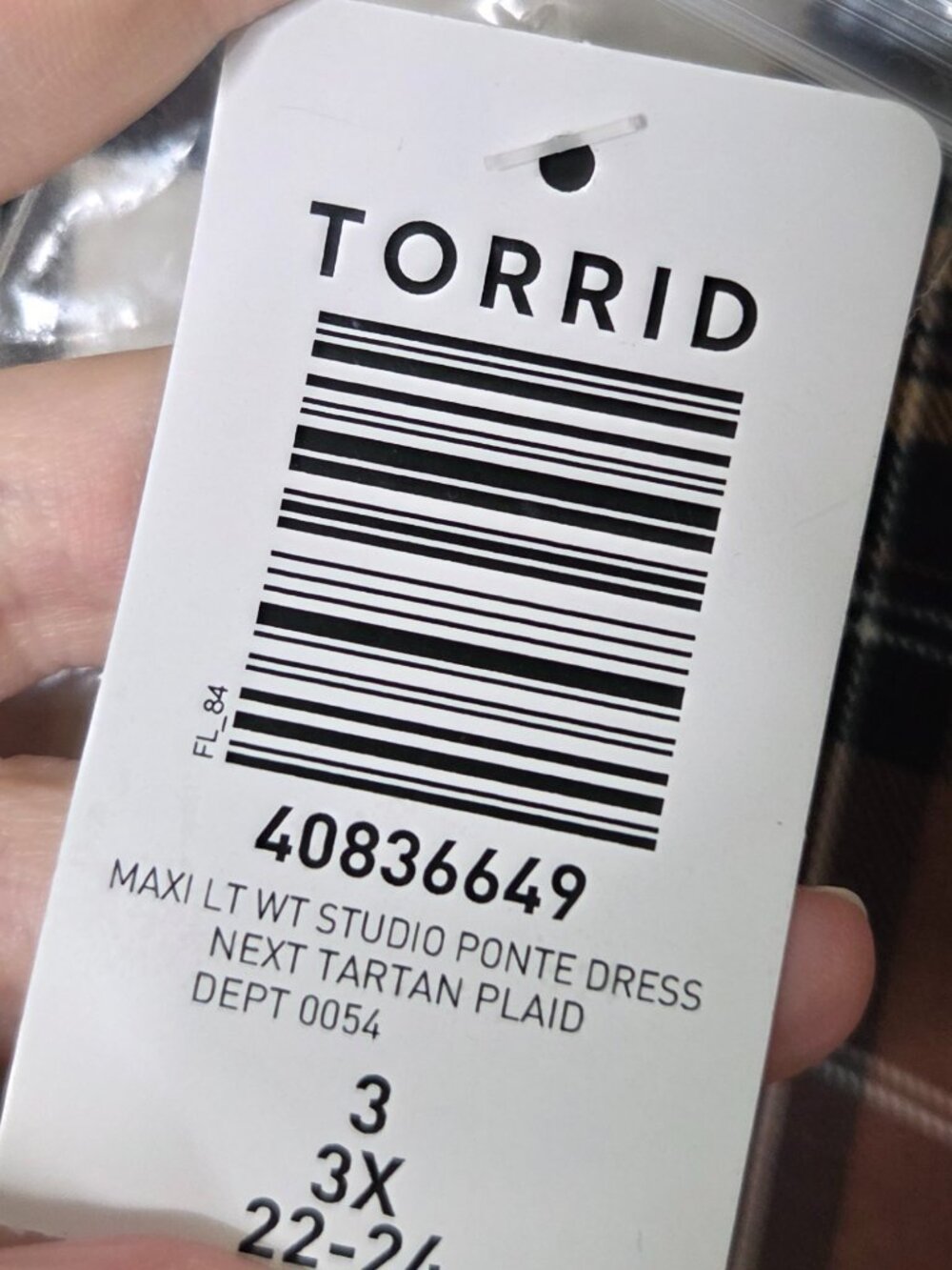 TORRID Brown Tartan Plaid Ponte Dress NWT - Picture 5 of 6